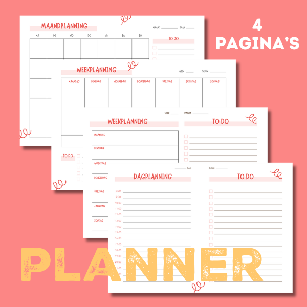 Planner Pack (4 pagina's)