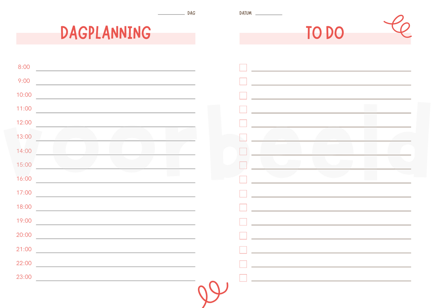 Planner Pack (4 pagina's)