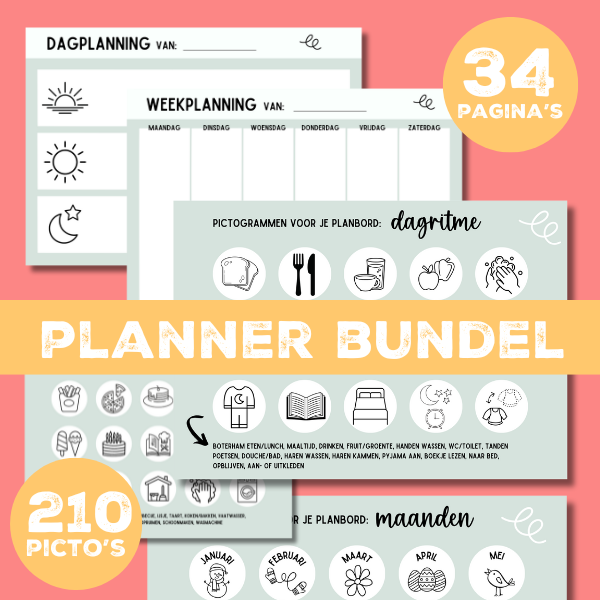 Planner Bundel incl 210 dagritme pictogrammen