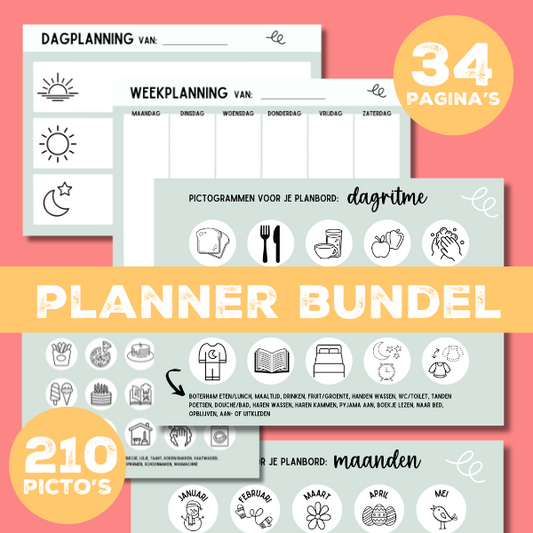 Planner Bundel incl 210 dagritme pictogrammen